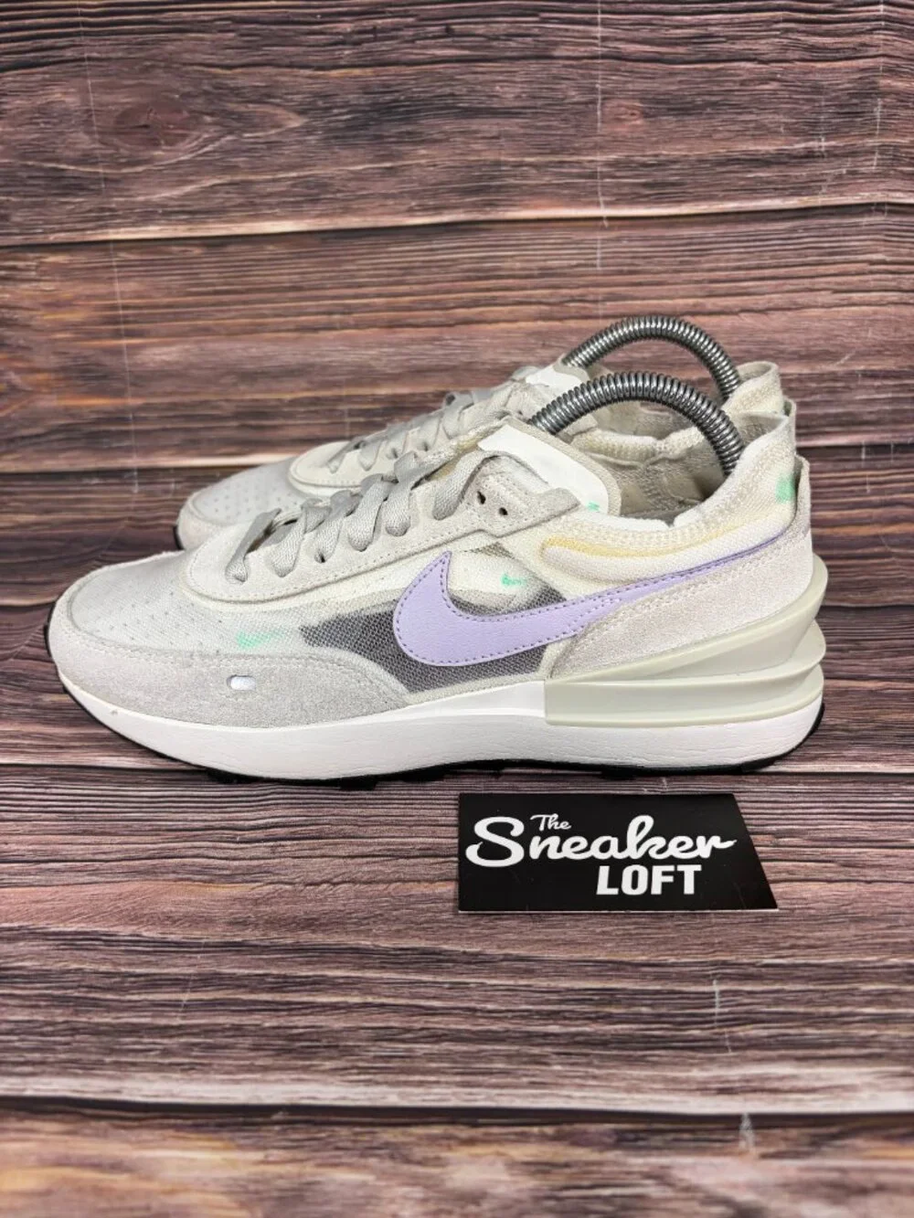 Nike Waffle One Summit White Infinite Lilac Women's Athletic Shoes Size 9.5